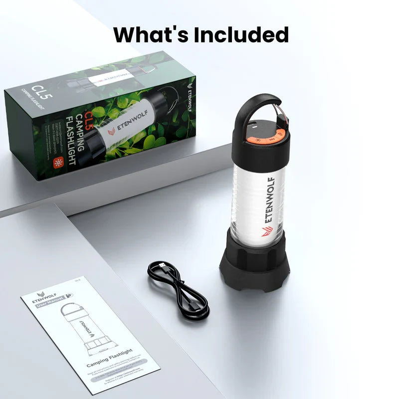Linterna de Camping y Farol LED 2 en 1 CL5 (1000 Lúmenes) – Etenwolf