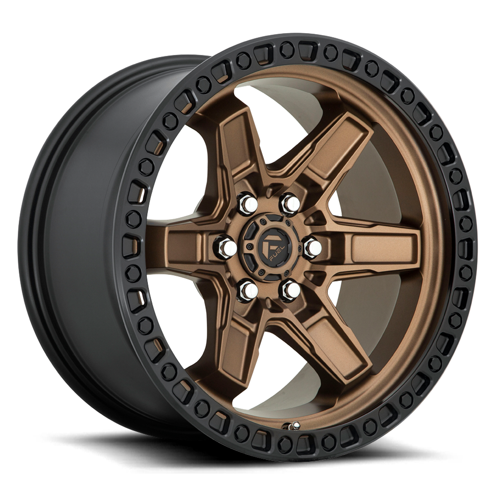 Llanta Kicker Matte Bronze Black Lip 6x139.7 R17 Offset -12 mm – Fuel Off-Road