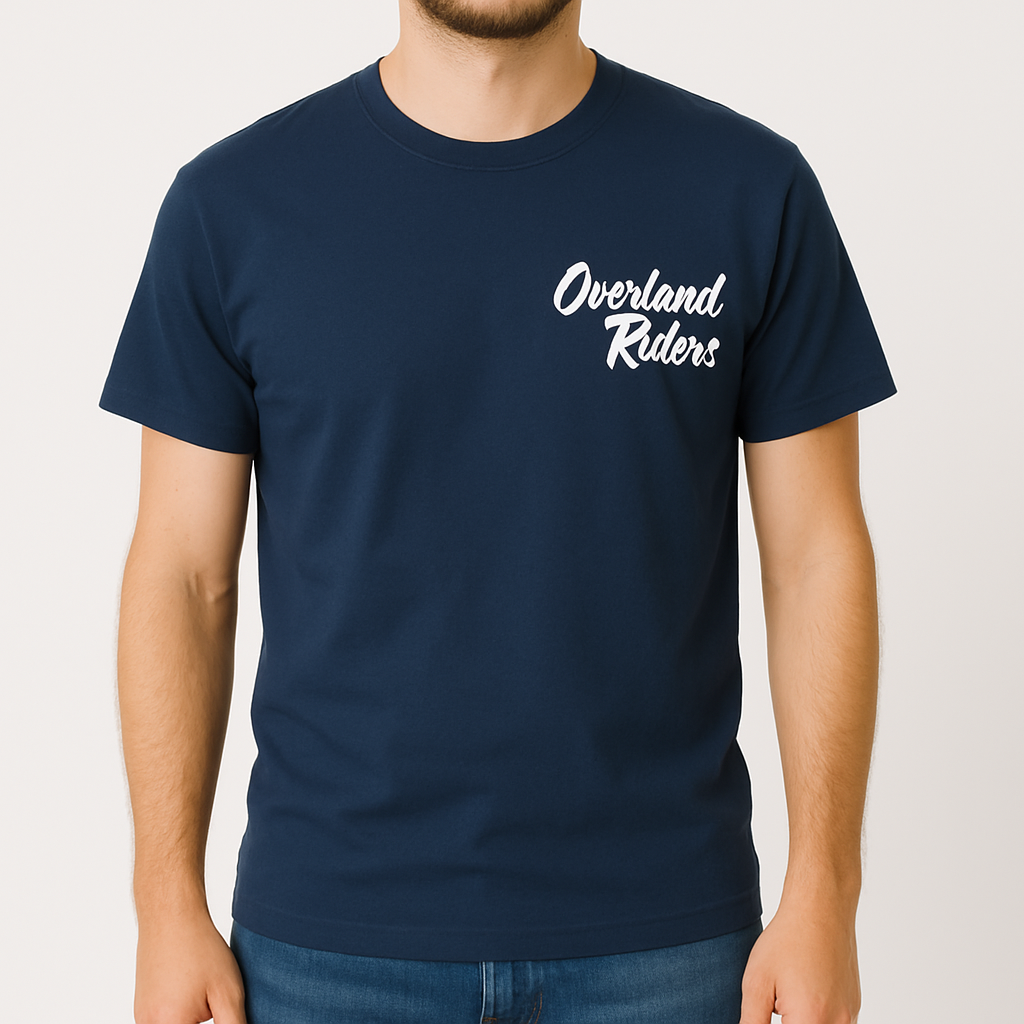 Polera Polo 100% Algodón con Logo Blanco - Overland Riders