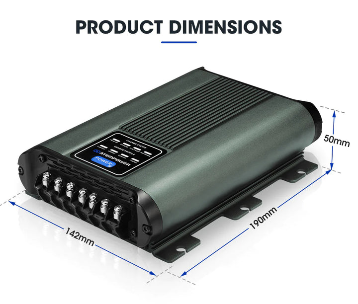 Cargador / Aislador / Controlador Solar DC-DC MPPT 40 A – Atem Power