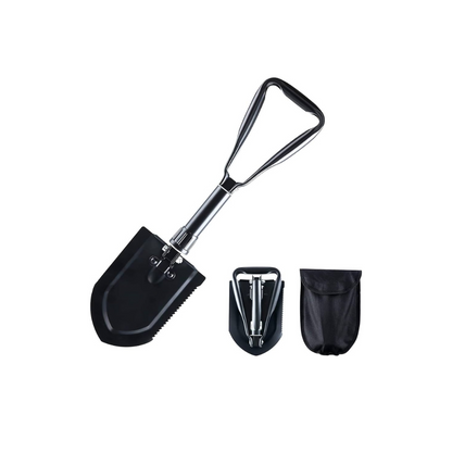 Pala Plegable Pequeña de 3 Secciones con Bolso de Transporte – All-Top