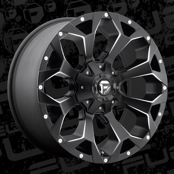 Llanta Assault Matte Black Milled 6x135/6x139.7 R20 Offset +1 mm – Fuel Off-Road