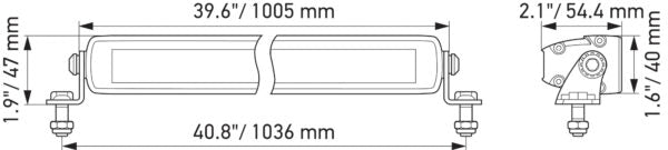 Hella BLACK MAGIC BARRA 40″ – Delgada