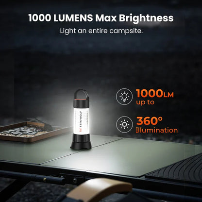 Linterna de Camping y Farol LED 2 en 1 CL5 (1000 Lúmenes) – Etenwolf