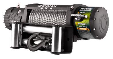 Winche Eléctrico 12V 9.500 lb con Piola de Acero – Ironman 4x4