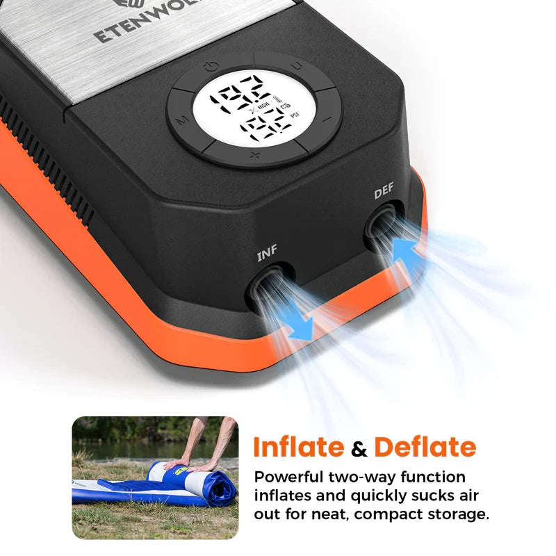 Bomba Eléctrica de Alta Presión S4 para Paddle Board y Kayak (20 PSI) – Etenwolf