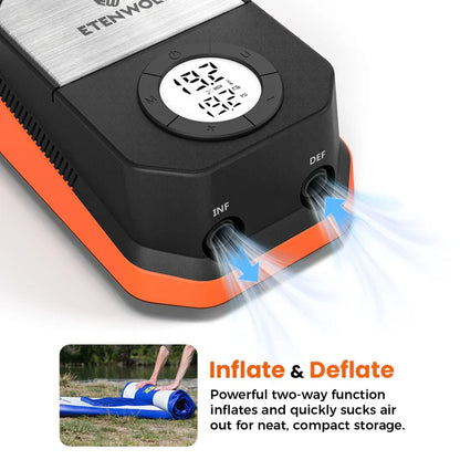 Bomba Eléctrica de Alta Presión S4 para Paddle Board y Kayak (20 PSI) – Etenwolf