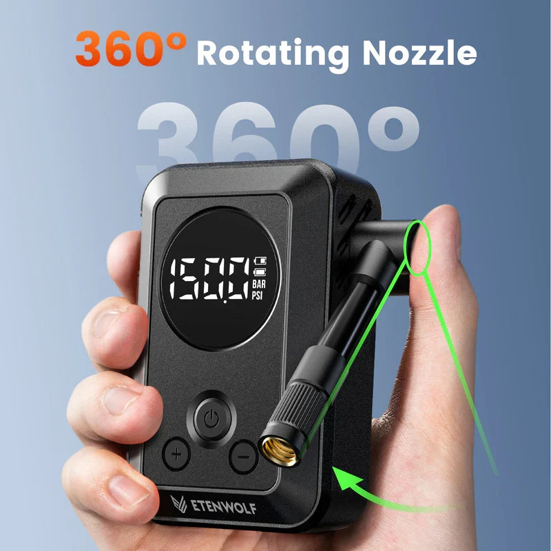 Mini Compresor Eléctrico de Bolsillo para Bicicletas S0 (150 PSI) – Etenwolf