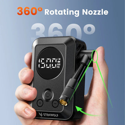 Mini Compresor Eléctrico de Bolsillo para Bicicletas S0 (150 PSI) – Etenwolf