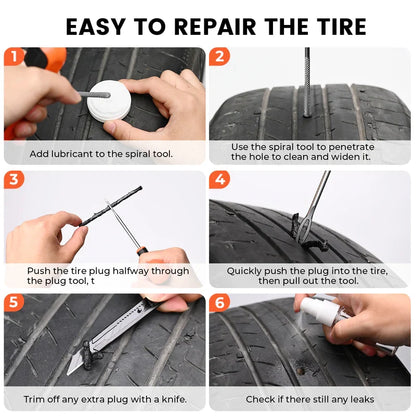 Kit de Reparación de Pinchazos Heavy-Duty R1 (42 Piezas) – Etenwolf