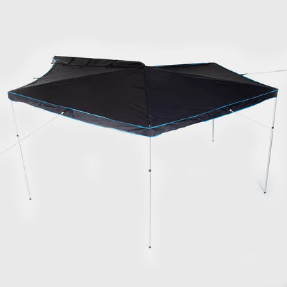 Toldo 270 Grados con Cobertura de 11 mt² + Cierre Perimetral sin Piso – AndesRacks