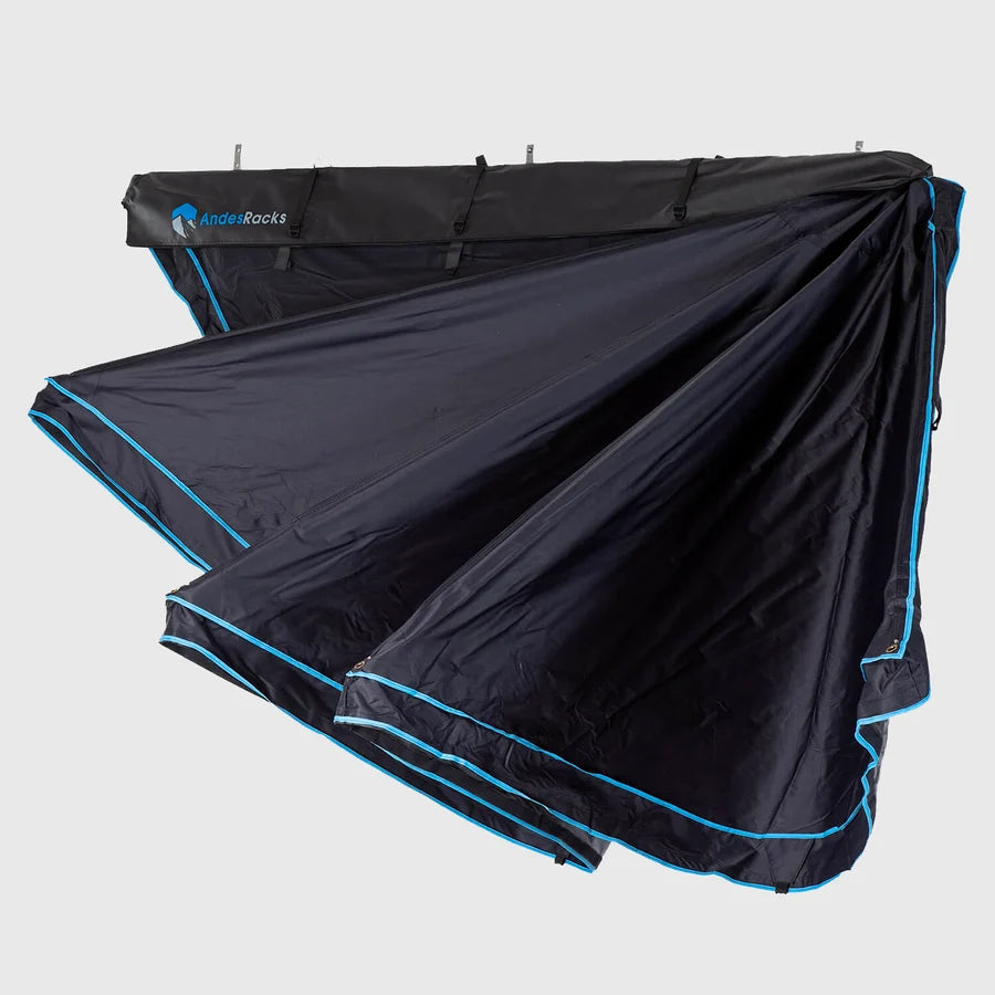 Toldo 270 Grados con Cobertura de 11 mt² + Cierre Perimetral sin Piso – AndesRacks