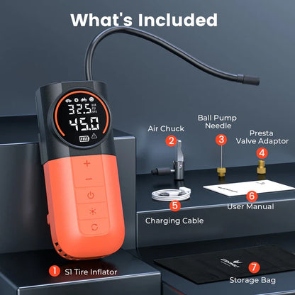 Mini Compresor de Aire Inteligente Portátil S1 – Etenwolf