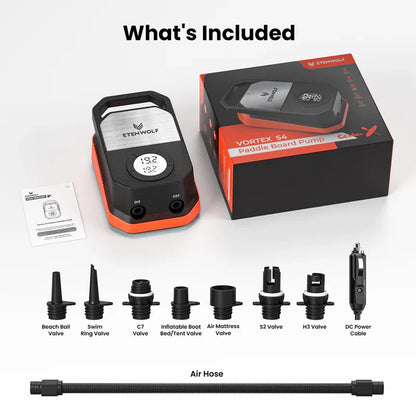 Bomba Eléctrica de Alta Presión S4 para Paddle Board y Kayak (20 PSI) – Etenwolf