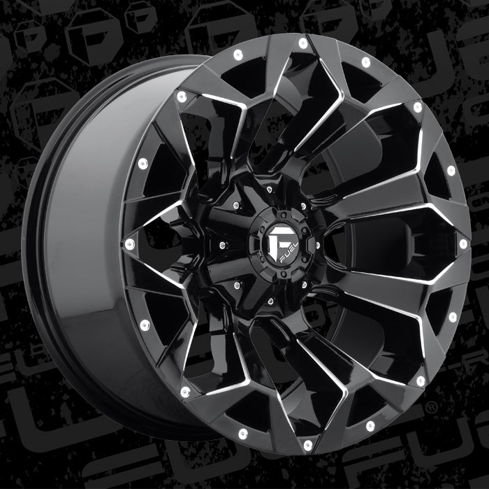 Llanta Assault Matte Black Milled 5x139.7/5x150 R18 Offset -12 mm – Fuel Off-Road