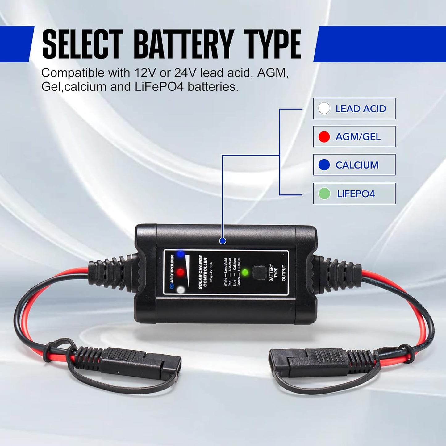 Controlador de carga solar MPPT 10a | Atempower