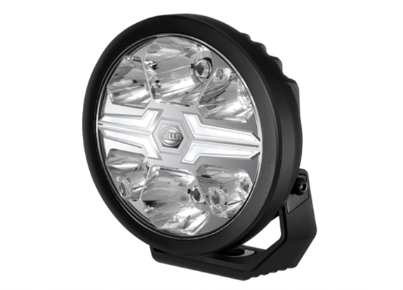 Hella BLADE Redondo 7″ Negro – Ambar /Blanco