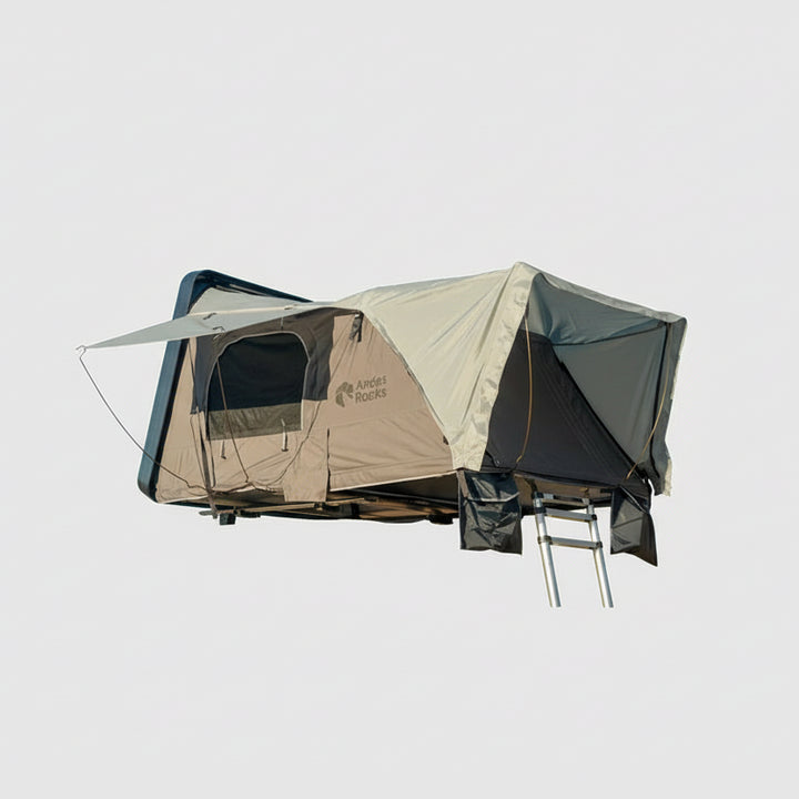 Carpa de Techo Rígida Lateral con Anexo para 4 a 5 Personas – AndesRacks