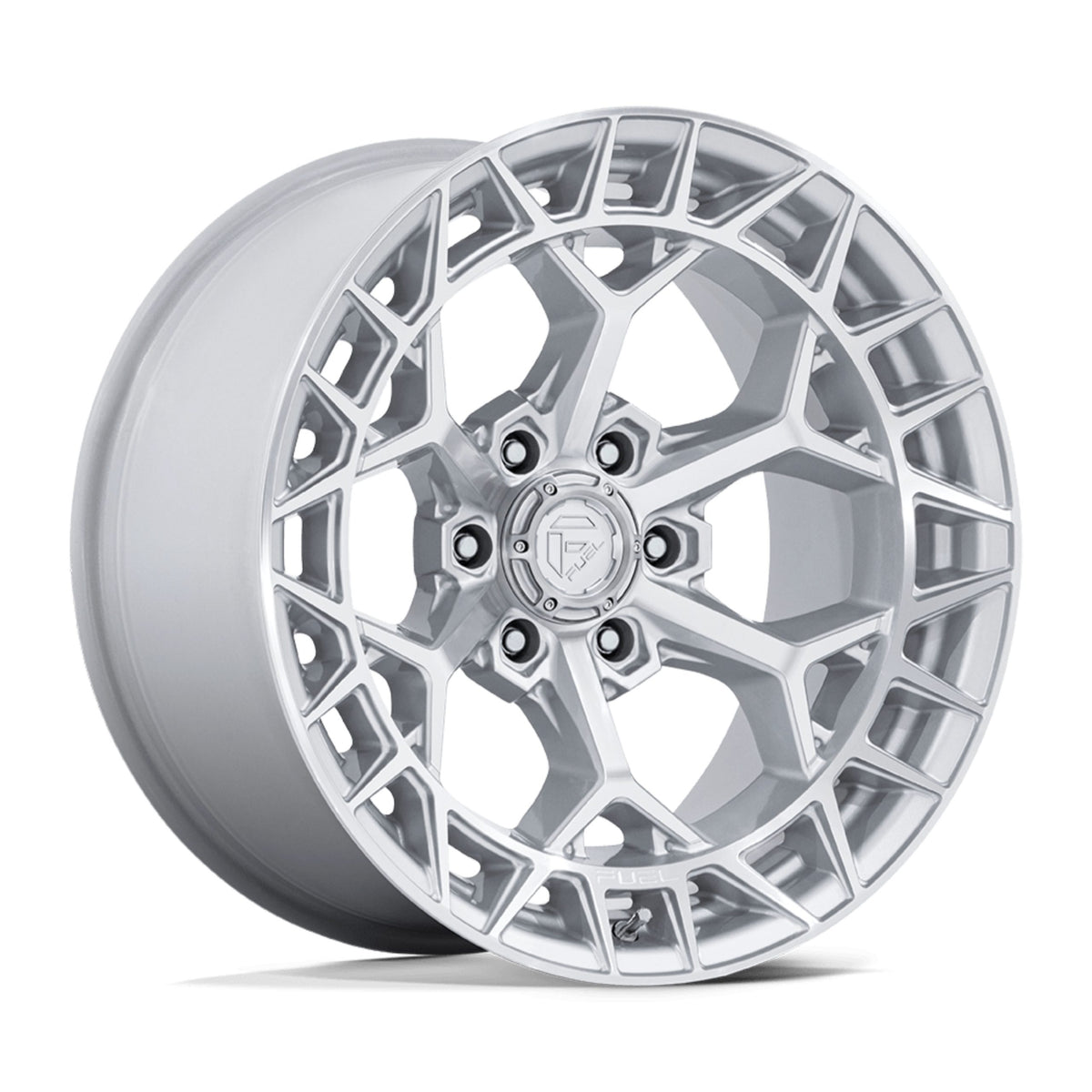 Llanta Charger Gloss Silver Con Machined Face 6x139.7 R17 Offset -12 mm – Fuel Off-Road