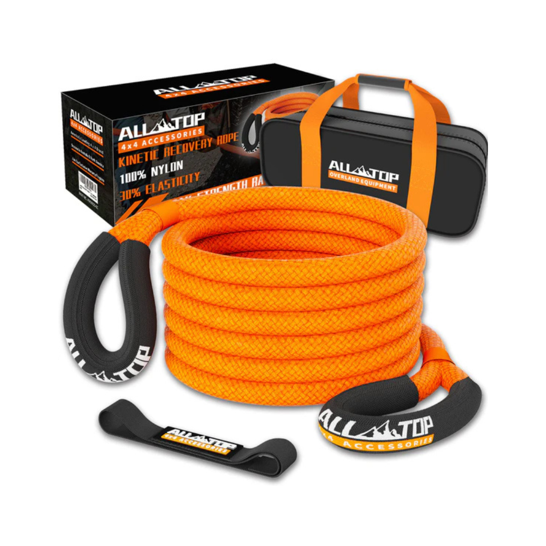 Cuerda de Recuperación Cinética 6 m x 25 mm (14.000 kg) con Elasticidad 30% – ALL-TOP
