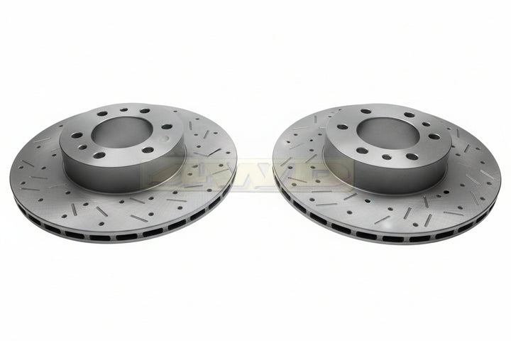 Par de Discos de Freno Delanteros Ranurados Toyota 4Runner 2010-2024 – Terrain Tamer