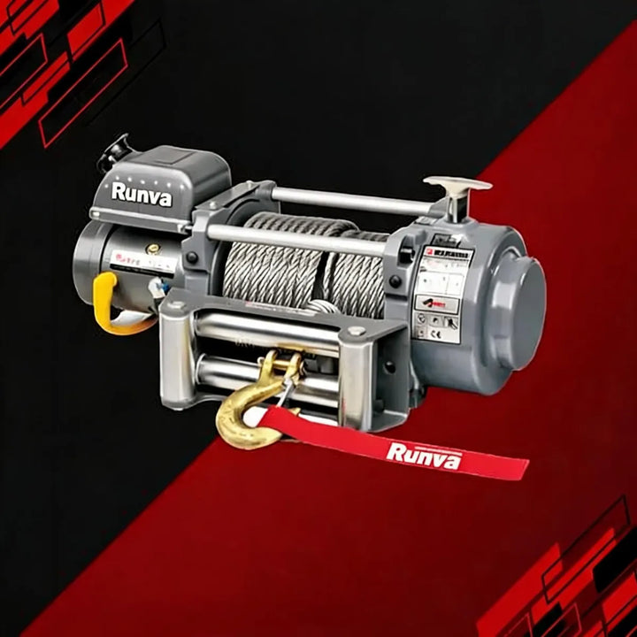Winche 15.000 Lbs 12V con Línea de Acero – Runva