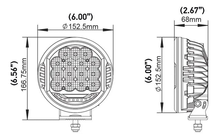 Kit de Faros 500 LED con Tapas y 2100 lm de Línea Value Fit – Hella