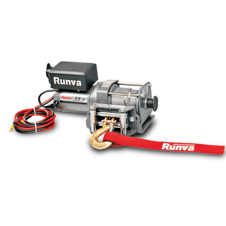 Winche 2.000 lbs 12V EWK2000 Con Línea de Acero – Runva