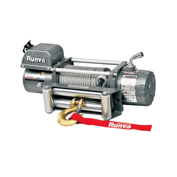 Winche 9.500 lbs 12V EWX9500U Con Línea de Acero – Runva