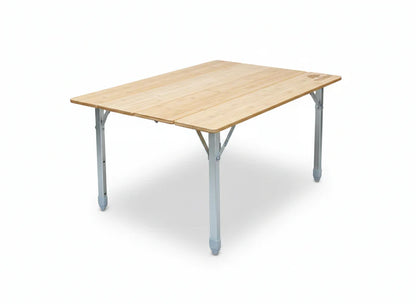 Mesa de Camping de Madera Ajustable – Tribu