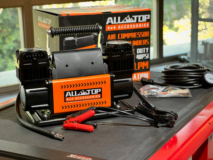 Compresor De Aire Doble Pistón 12V Alto Flujo De 300 (L/min) – ALL-TOP