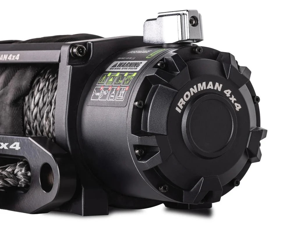 Winche Frontier 12.000 lb con Piola Sintética – Ironman 4x4