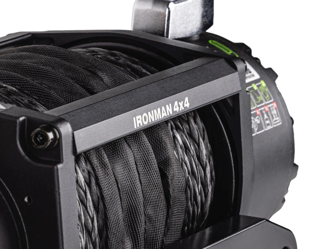 Winche Frontier 12.000 lb con Piola Sintética – Ironman 4x4