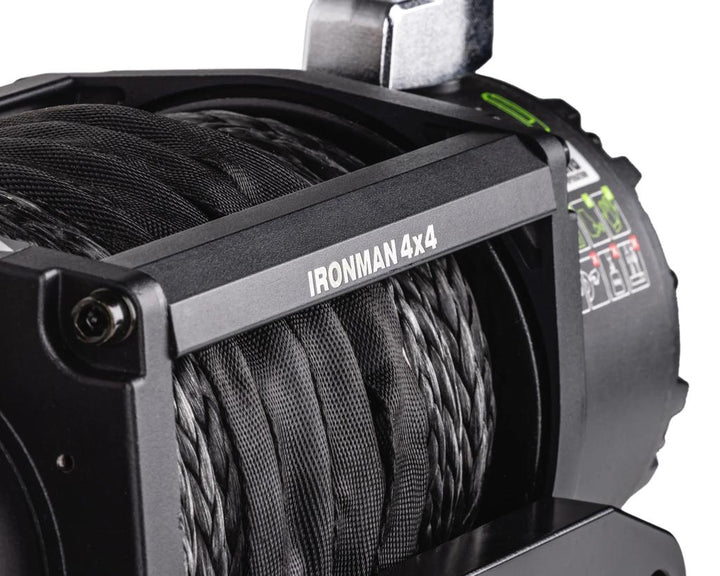 Winche Frontier 12.000 lb con Piola Sintética – Ironman 4x4