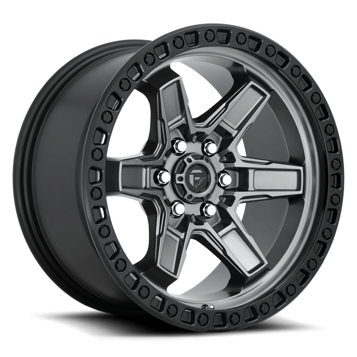 Llanta Kicker Matte Gunmetal Black Lip 6x139.7 R17 Offset -12 mm – Fuel Off-Road