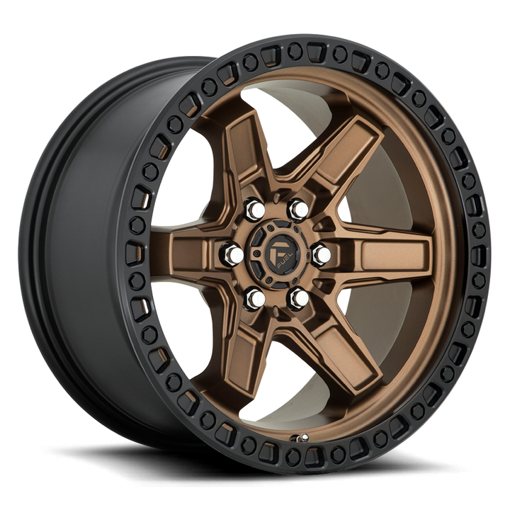 Llanta Kicker Matte Bronze Black Lip 6x139.7 R17 Offset -12 mm – Fuel Off-Road