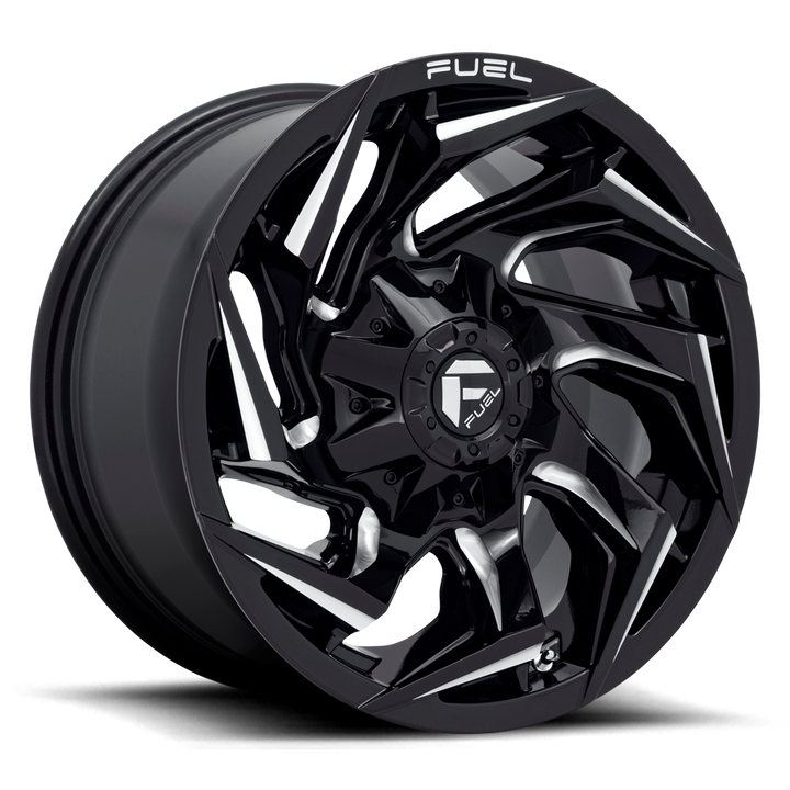 Llanta Reaction Gloss Black Milled 6x135/6x139.7 R17 Offset -12 mm – Fuel Off-Road