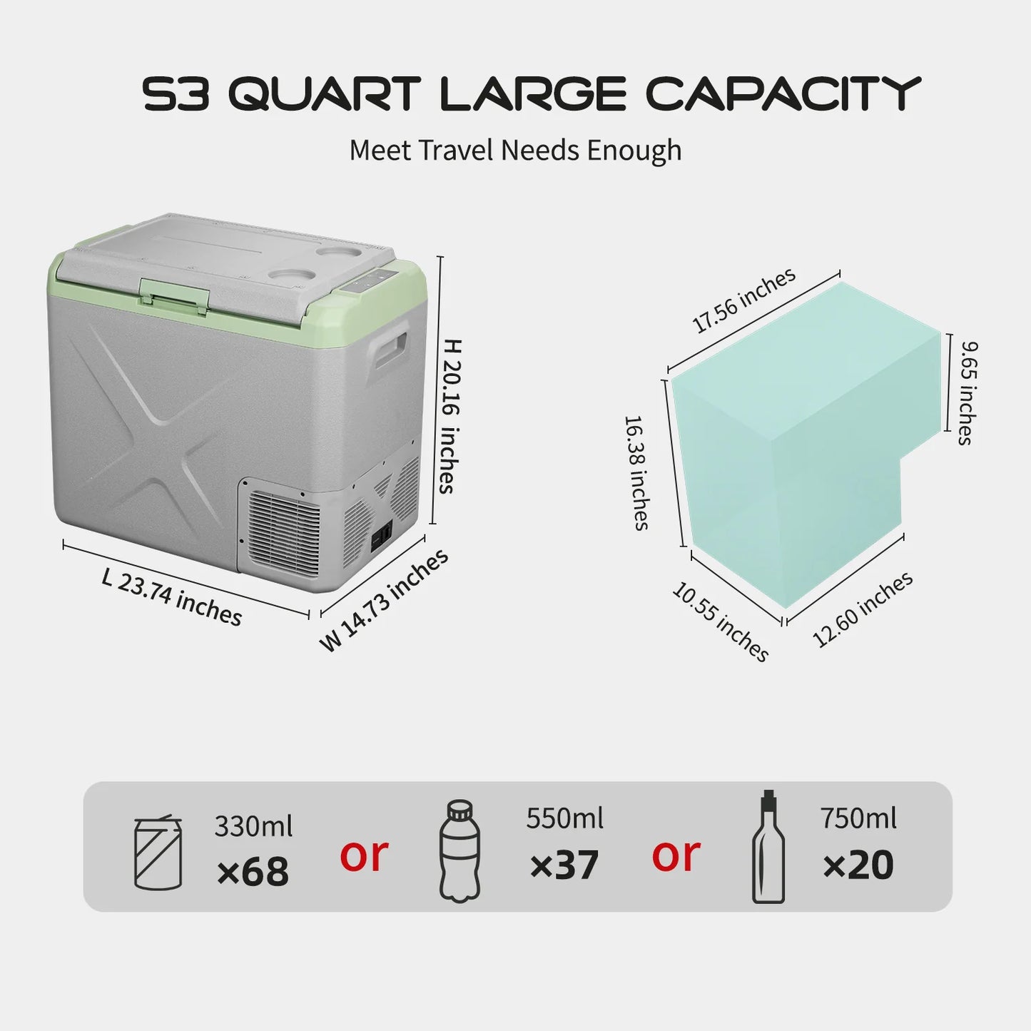 Refrigerador Portátil / Freezer X50 Capacidad de 50 L – Alpicool
