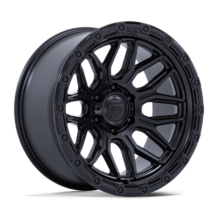 Llanta Surge Matte Black Con Gloss Black Lip 6x139.7 R17 Offset -12 mm – Fuel Off-Road