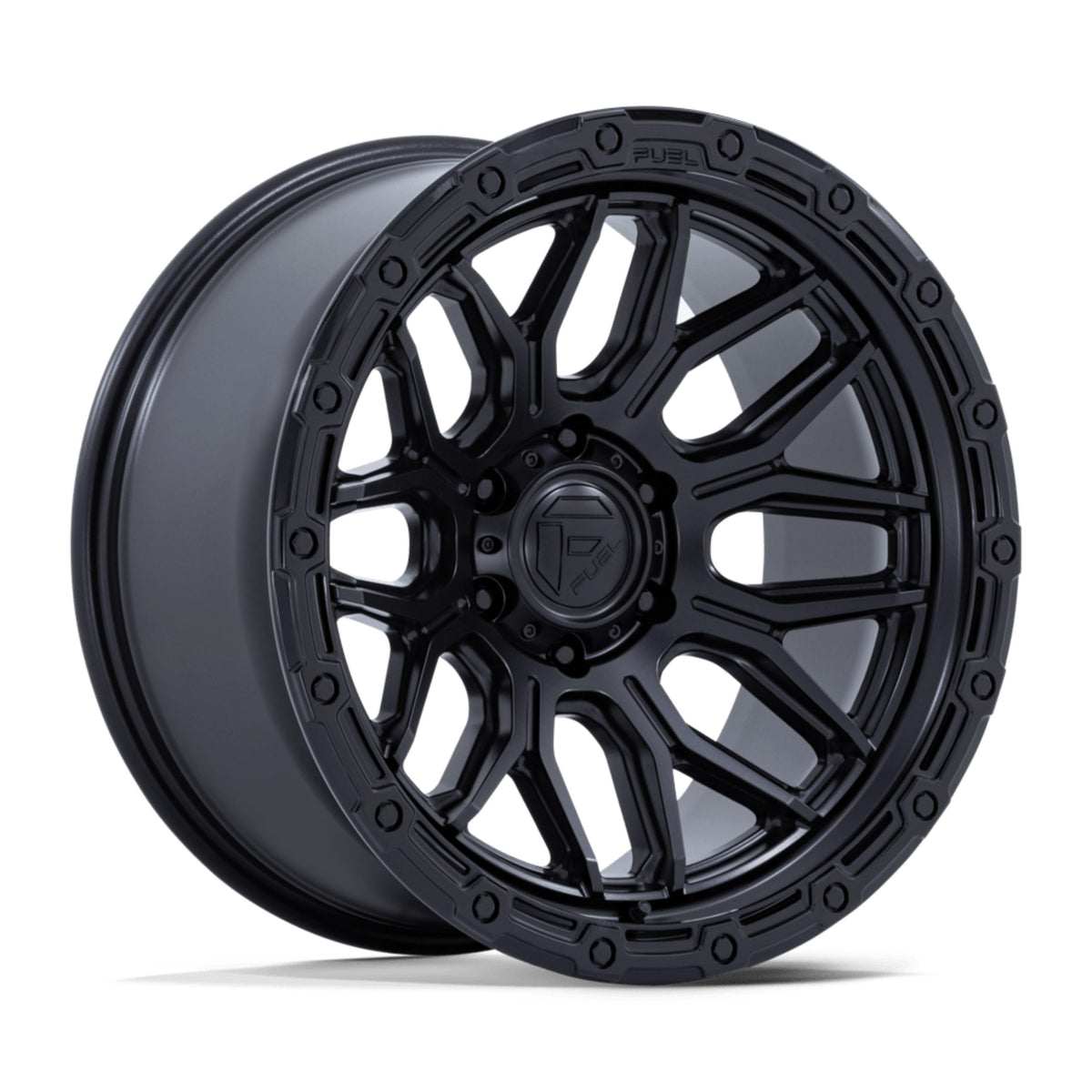 Llanta Surge Matte Black Con Gloss Black Lip 6x135 R17 Offset +1 mm – Fuel Off-Road