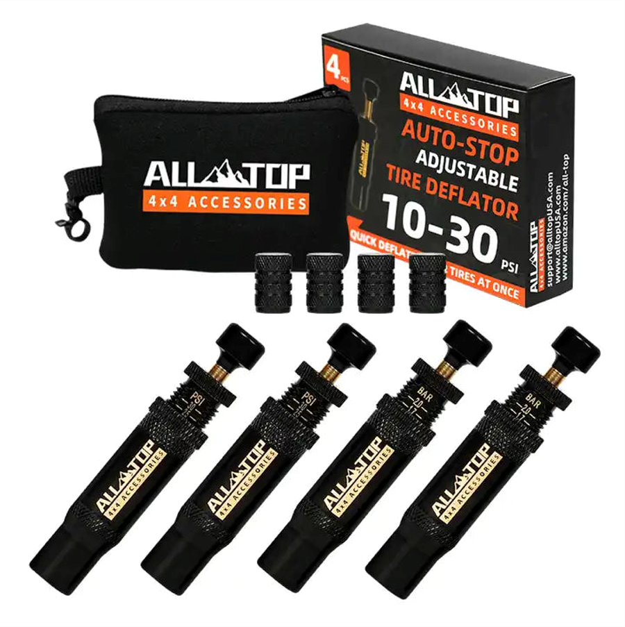 Pack de Inflado y Desinflado ALL-TOP con cuatro desinfladores ajustables y estuche portátil