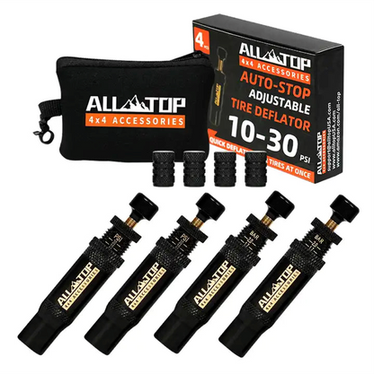 Pack de Inflado y Desinflado ALL-TOP con cuatro desinfladores ajustables y estuche portátil