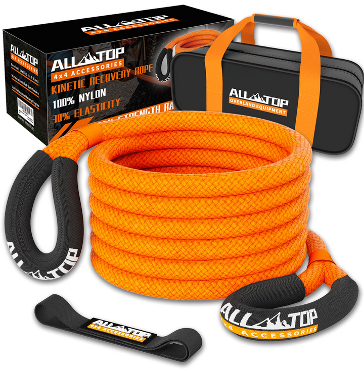 Cuerda de Recuperación Cinética 6 m x 25 mm (14.000 kg) con Elasticidad 30% – ALL-TOP