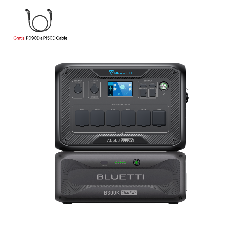 Estación de Energía Modular AC500 + B300K 2764Wh y hasta 3000W – Bluetti