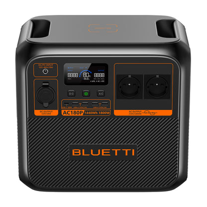 Estación de Energía Bluetti AC180P con capacidad de 440Wh y 1800W de salida