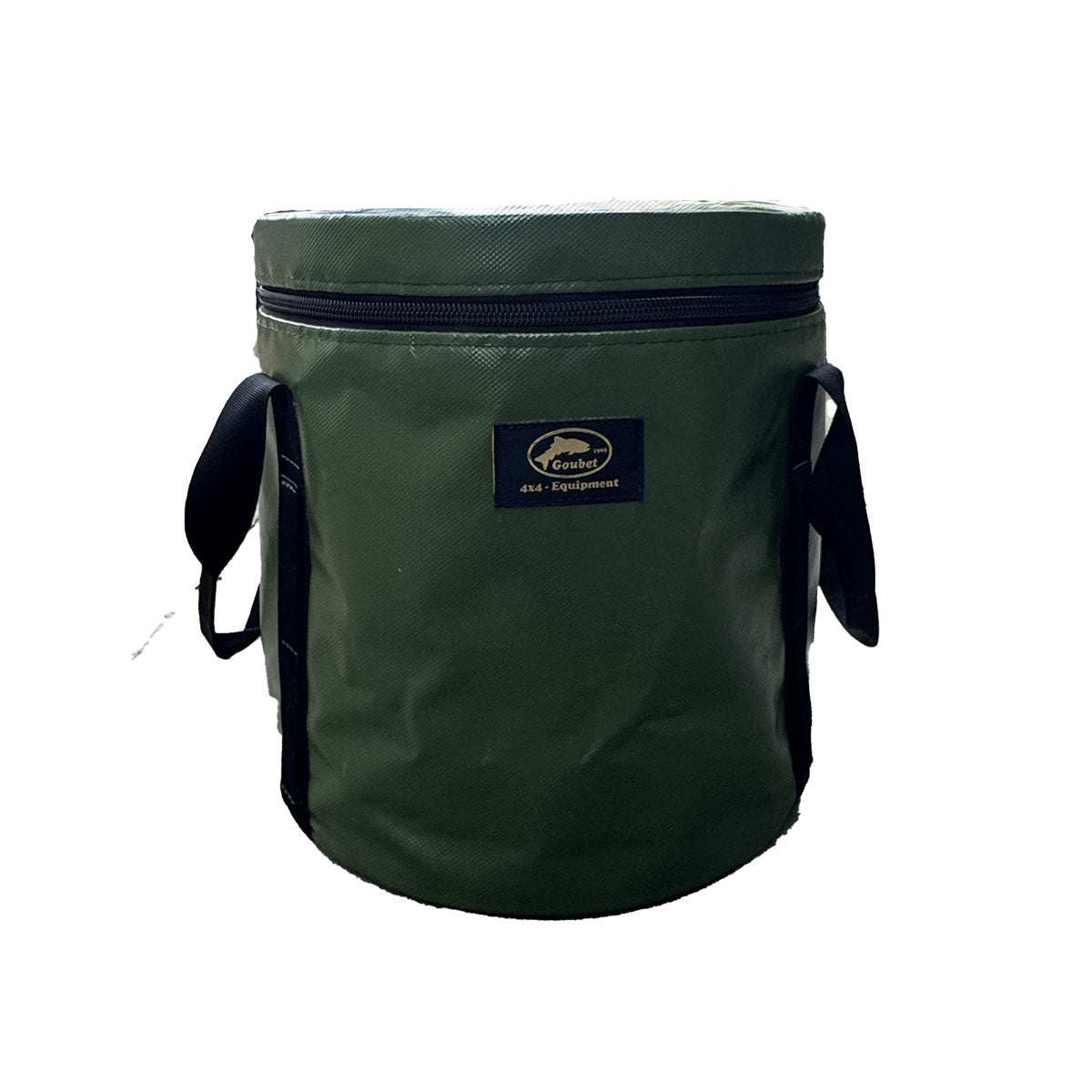 Bolso para brasero humos portátil de camping Goubet color verde con asas negras