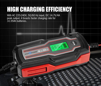 Cargador de Bateria Inteligente 4A 12V | Atempower