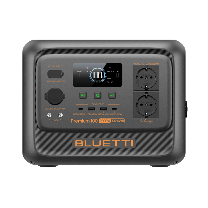 Estación de Energía Portátil PREMIUM 100 V2 2000W 1024Wh – Bluetti