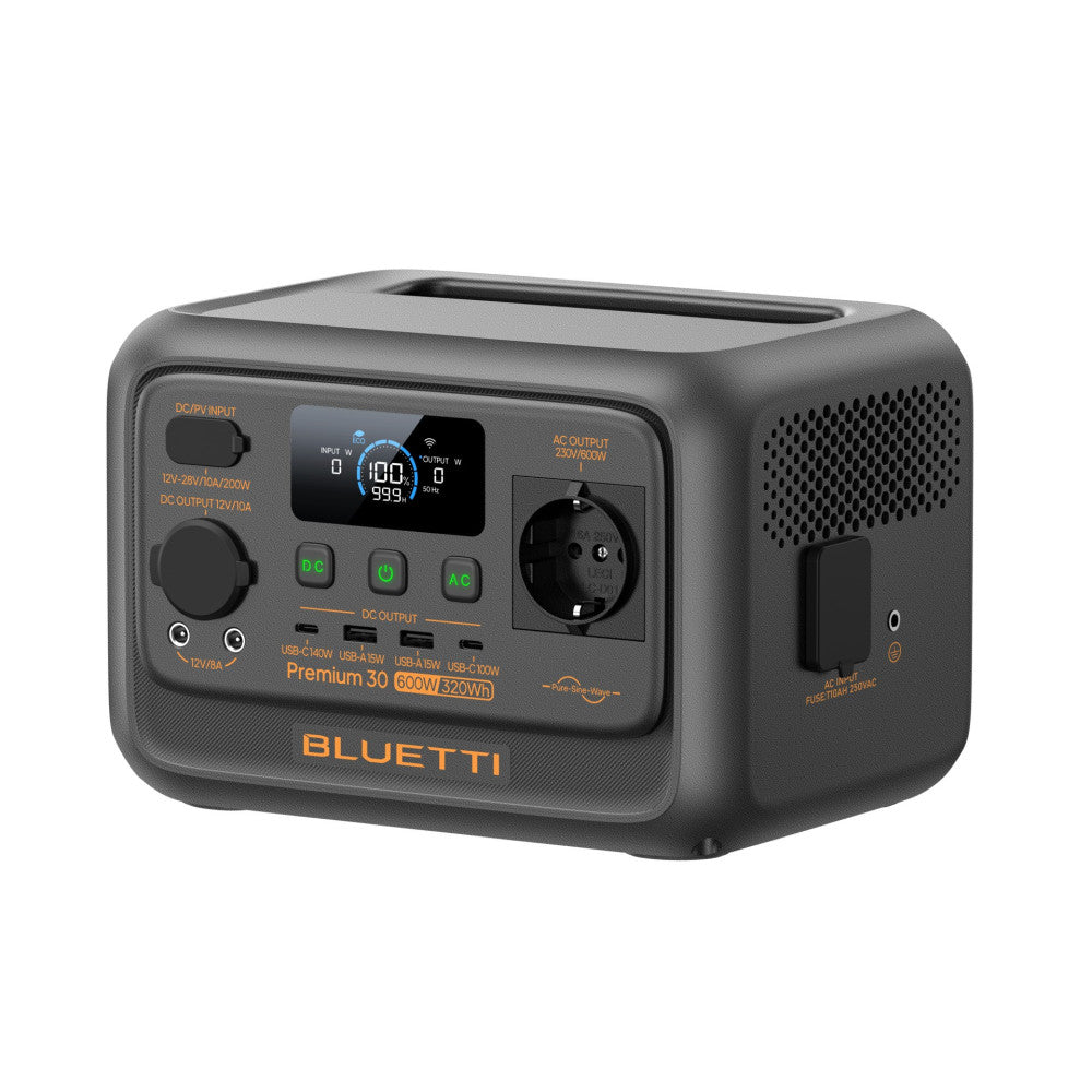 Estación de Energía Portátil PREMIUM 30 V2 600W 320Wh – Bluetti