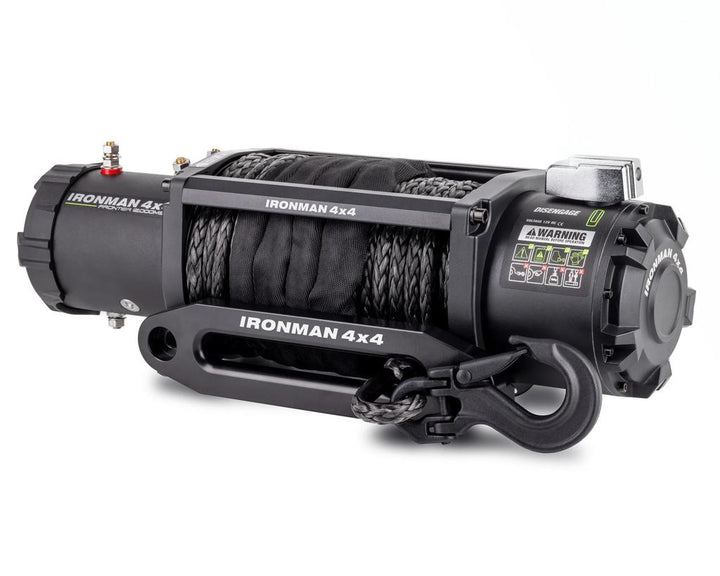 Winche Frontier 12.000 lb con Piola Sintética – Ironman 4x4